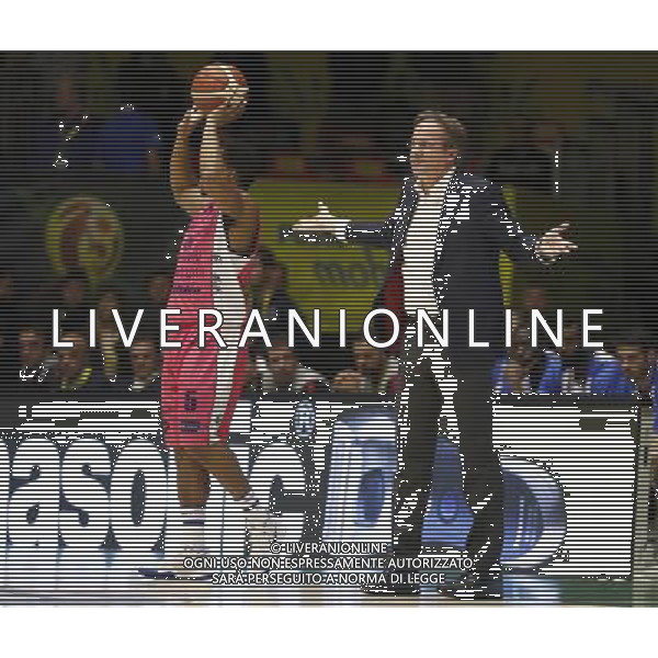 Poste Mobile Final Eight 17/02/2017 Sidigas Avellino - Banco di Sardegna Sassari nella foto: Pasquini Federico Â©Claudio Zamagni/Agenzia Aldo Liverani during Quarter Finals of Poste Mobile Final Eight Italian Basketball Cup 2017 - Sidigas Avellino against Banco di Sardegna Sassari at Rimini Fiera, on February 17, 2017 photo credit by Claudio Zamagni/Aldo Liverani Photo Agency / AGENZIA ALDO LIVERANI SAS