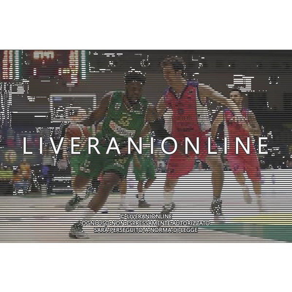 Poste Mobile Final Eight 17/02/2017 Sidigas Avellino - Banco di Sardegna Sassari nella foto: Thomas Adonis Â©Claudio Zamagni/Agenzia Aldo Liverani during Quarter Finals of Poste Mobile Final Eight Italian Basketball Cup 2017 - Sidigas Avellino against Banco di Sardegna Sassari at Rimini Fiera, on February 17, 2017 photo credit by Claudio Zamagni/Aldo Liverani Photo Agency / AGENZIA ALDO LIVERANI SAS