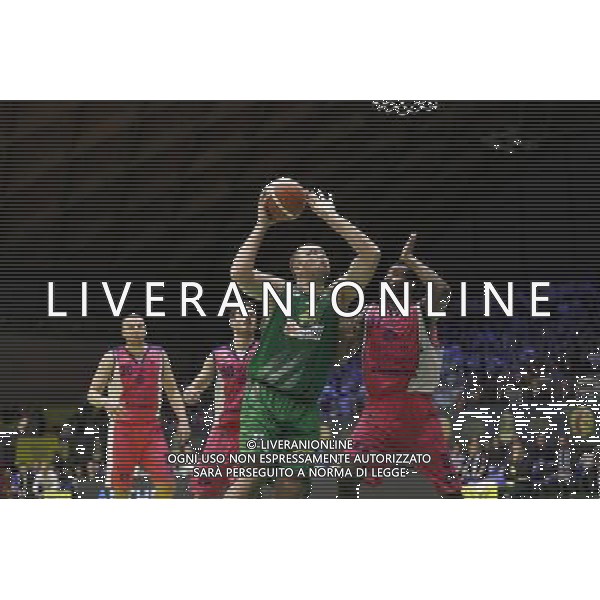 Poste Mobile Final Eight 17/02/2017 Sidigas Avellino - Banco di Sardegna Sassari nella foto: Fesenko Kyrylo Â©Claudio Zamagni/Agenzia Aldo Liverani during Quarter Finals of Poste Mobile Final Eight Italian Basketball Cup 2017 - Sidigas Avellino against Banco di Sardegna Sassari at Rimini Fiera, on February 17, 2017 photo credit by Claudio Zamagni/Aldo Liverani Photo Agency / AGENZIA ALDO LIVERANI SAS