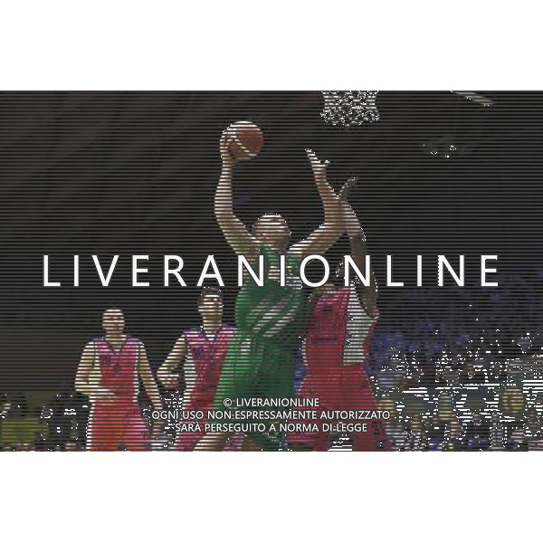 Poste Mobile Final Eight 17/02/2017 Sidigas Avellino - Banco di Sardegna Sassari nella foto: Fesenko Kyrylo Â©Claudio Zamagni/Agenzia Aldo Liverani during Quarter Finals of Poste Mobile Final Eight Italian Basketball Cup 2017 - Sidigas Avellino against Banco di Sardegna Sassari at Rimini Fiera, on February 17, 2017 photo credit by Claudio Zamagni/Aldo Liverani Photo Agency / AGENZIA ALDO LIVERANI SAS