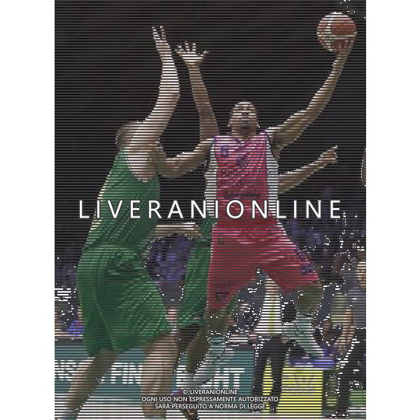 Poste Mobile Final Eight 17/02/2017 Sidigas Avellino - Banco di Sardegna Sassari nella foto: Bell David Â©Claudio Zamagni/Agenzia Aldo Liverani Bell David during Quarter Finals of Poste Mobile Final Eight Italian Basketball Cup 2017 - Sidigas Avellino against Banco di Sardegna Sassari at Rimini Fiera, on February 17, 2017 photo credit by Claudio Zamagni/Aldo Liverani Photo Agency / AGENZIA ALDO LIVERANI SAS