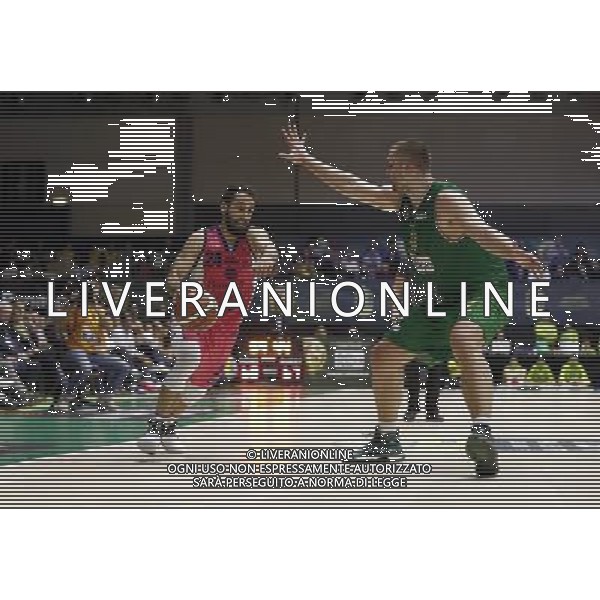 Poste Mobile Final Eight 17/02/2017 Sidigas Avellino - Banco di Sardegna Sassari nella foto: Stipcevic Rok Fesenko Kyrylo Â©Claudio Zamagni/Agenzia Aldo Liverani Stipcevic Rok Fesenko Kyrylo during Quarter Finals of Poste Mobile Final Eight Italian Basketball Cup 2017 - Sidigas Avellino against Banco di Sardegna Sassari at Rimini Fiera, on February 17, 2017 photo credit by Claudio Zamagni/Aldo Liverani Photo Agency / AGENZIA ALDO LIVERANI SAS