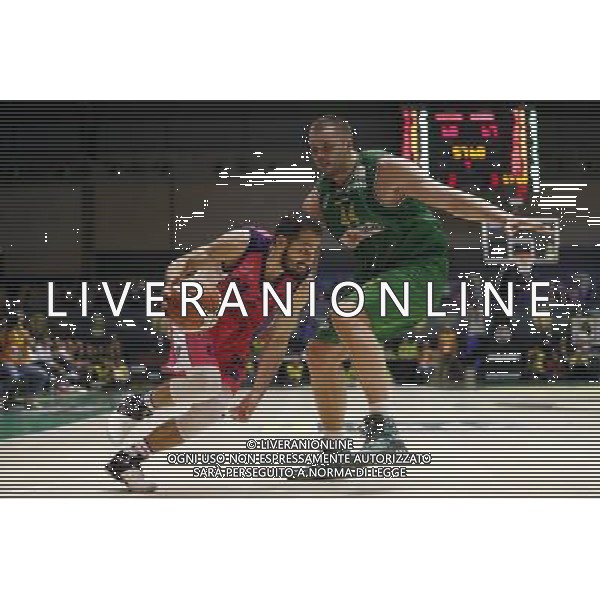Poste Mobile Final Eight 17/02/2017 Sidigas Avellino - Banco di Sardegna Sassari nella foto: Stipcevic Rok Fesenko Kyrylo Â©Claudio Zamagni/Agenzia Aldo Liverani Stipcevic Rok Fesenko Kyrylo during Quarter Finals of Poste Mobile Final Eight Italian Basketball Cup 2017 - Sidigas Avellino against Banco di Sardegna Sassari at Rimini Fiera, on February 17, 2017 photo credit by Claudio Zamagni/Aldo Liverani Photo Agency / AGENZIA ALDO LIVERANI SAS