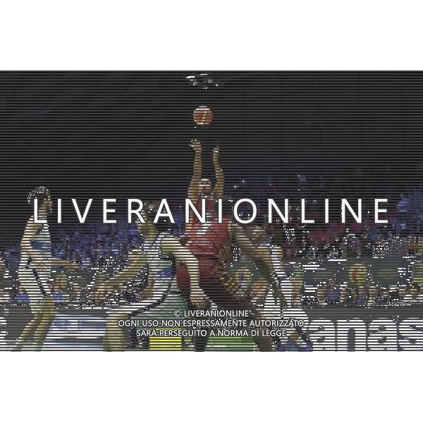 Poste Mobile Final Eight 17/02/2017 Umana Reyer Venezia - Germani Basket Brescia nella foto: McGee Tyrus Â©Claudio Zamagni/Agenzia Aldo Liverani McGee Tyrus during Quarter Finals of Poste Mobile Final Eight Italian Basketball Cup 2017 - Umana Reyer - Venezia against Germani Basket Brescia at Rimini Fiera, on February 17, 2017 photo credit by Claudio Zamagni/Aldo Liverani Photo Agency / AGENZIA ALDO LIVERANI SAS
