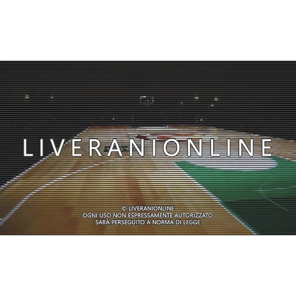 Poste Mobile Final Eight 17/02/2017 Umana Reyer Venezia - Germani Basket Brescia nella foto: giochi di luce Â©Claudio Zamagni/Agenzia Aldo Liverani Lightworks during Quarter Finals of Poste Mobile Final Eight Italian Basketball Cup 2017 - Umana Reyer - Venezia against Germani Basket Brescia at Rimini Fiera, on February 17, 2017 photo credit by Claudio Zamagni/Aldo Liverani Photo Agency / AGENZIA ALDO LIVERANI SAS
