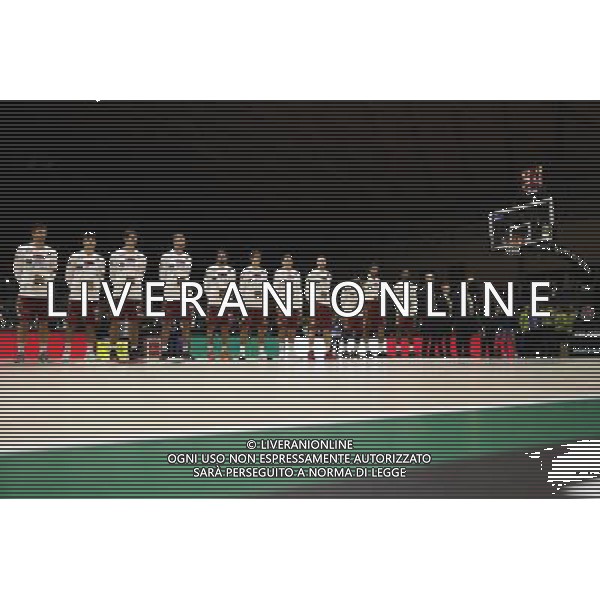 Poste Mobile Final Eight 17/02/2017 Umana Reyer Venezia - Germani Basket Brescia nella foto: Umana Reyer Venezia Â©Claudio Zamagni/Agenzia Aldo Liverani Umana Reyer Venezia during Quarter Finals of Poste Mobile Final Eight Italian Basketball Cup 2017 - Umana Reyer - Venezia against Germani Basket Brescia at Rimini Fiera, on February 17, 2017 photo credit by Claudio Zamagni/Aldo Liverani Photo Agency / AGENZIA ALDO LIVERANI SAS