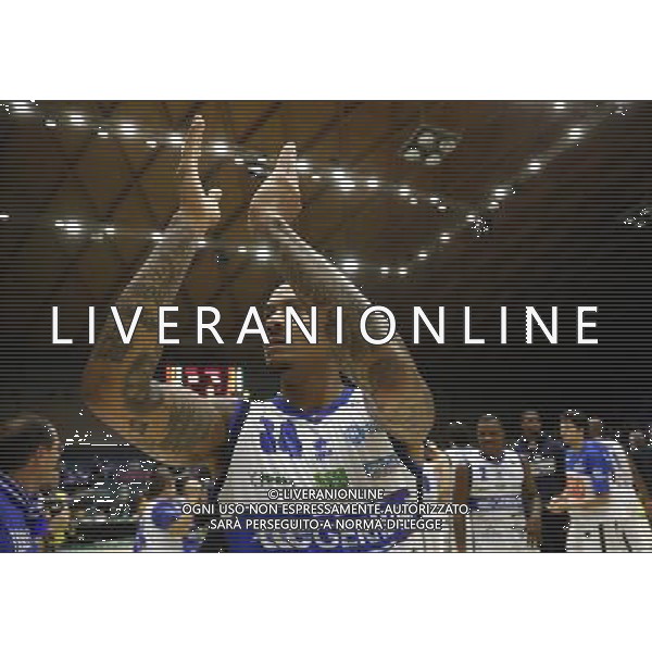 Poste Mobile Final Eight 17/02/2017 Umana Reyer Venezia - Germani Basket Brescia nella foto: Moss David Â©Claudio Zamagni/Agenzia Aldo Liverani Moss David during Quarter Finals of Poste Mobile Final Eight Italian Basketball Cup 2017 - Umana Reyer - Venezia against Germani Basket Brescia at Rimini Fiera, on February 17, 2017 photo credit by Claudio Zamagni/Aldo Liverani Photo Agency / AGENZIA ALDO LIVERANI SAS