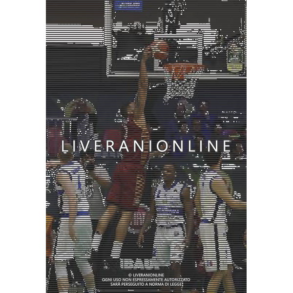 Poste Mobile Final Eight 17/02/2017 Umana Reyer Venezia - Germani Basket Brescia nella foto: Hagins Jamelle Â©Claudio Zamagni/Agenzia Aldo Liverani Hagins Jamelle during Quarter Finals of Poste Mobile Final Eight Italian Basketball Cup 2017 - Umana Reyer - Venezia against Germani Basket Brescia at Rimini Fiera, on February 17, 2017 photo credit by Claudio Zamagni/Aldo Liverani Photo Agency / AGENZIA ALDO LIVERANI SAS