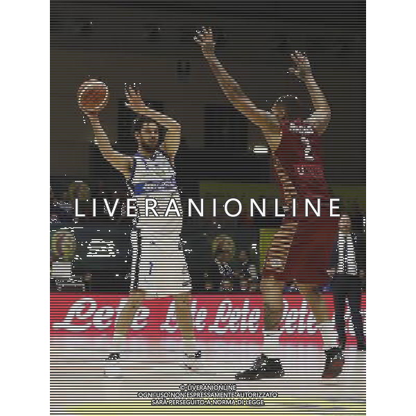 Poste Mobile Final Eight 17/02/2017 Umana Reyer Venezia - Germani Basket Brescia nella foto: Vitali Luca Hagins Jamelle Â©Claudio Zamagni/Agenzia Aldo Liverani Vitali Luca Hagins Jamelle during Quarter Finals of Poste Mobile Final Eight Italian Basketball Cup 2017 - Umana Reyer - Venezia against Germani Basket Brescia at Rimini Fiera, on February 17, 2017 photo credit by Claudio Zamagni/Aldo Liverani Photo Agency / AGENZIA ALDO LIVERANI SAS