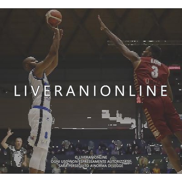 Poste Mobile Final Eight 17/02/2017 Umana Reyer Venezia - Germani Basket Brescia nella foto: Landry Marcus Â©Claudio Zamagni/Agenzia Aldo Liverani Landry Marcus during Quarter Finals of Poste Mobile Final Eight Italian Basketball Cup 2017 - Umana Reyer - Venezia against Germani Basket Brescia at Rimini Fiera, on February 17, 2017 photo credit by Claudio Zamagni/Aldo Liverani Photo Agency / AGENZIA ALDO LIVERANI SAS