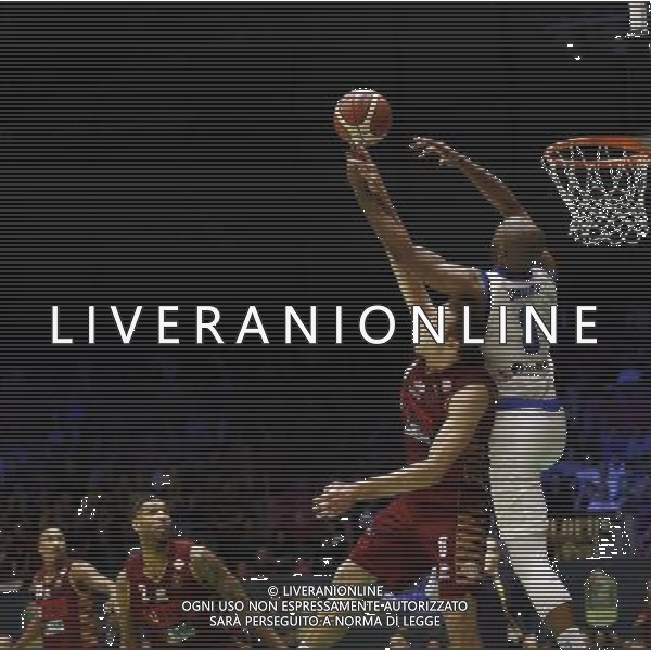 Poste Mobile Final Eight 17/02/2017 Umana Reyer Venezia - Germani Basket Brescia nella foto: Landry Marcus Â©Claudio Zamagni/Agenzia Aldo Liverani Landry Marcus during Quarter Finals of Poste Mobile Final Eight Italian Basketball Cup 2017 - Umana Reyer - Venezia against Germani Basket Brescia at Rimini Fiera, on February 17, 2017 photo credit by Claudio Zamagni/Aldo Liverani Photo Agency / AGENZIA ALDO LIVERANI SAS