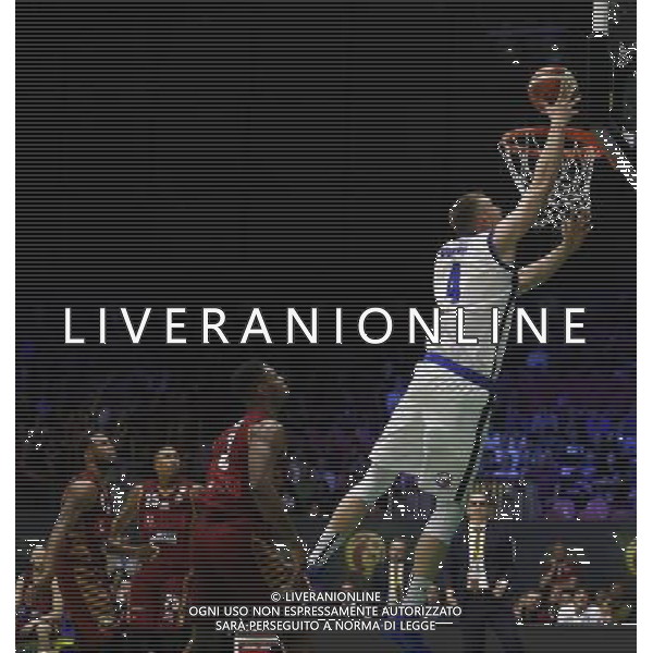 Poste Mobile Final Eight 17/02/2017 Umana Reyer Venezia - Germani Basket Brescia nella foto: Berggren Jared Â©Claudio Zamagni/Agenzia Aldo Liverani Berggren Jared during Quarter Finals of Poste Mobile Final Eight Italian Basketball Cup 2017 - Umana Reyer - Venezia against Germani Basket Brescia at Rimini Fiera, on February 17, 2017 photo credit by Claudio Zamagni/Aldo Liverani Photo Agency / AGENZIA ALDO LIVERANI SAS