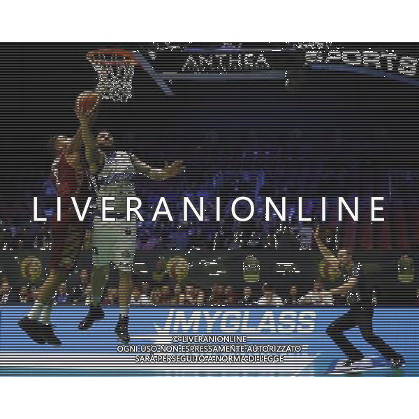 Poste Mobile Final Eight 17/02/2017 Umana Reyer Venezia - Germani Basket Brescia nella foto: Burns Christian Â©Claudio Zamagni/Agenzia Aldo Liverani Burns Christian during Quarter Finals of Poste Mobile Final Eight Italian Basketball Cup 2017 - Umana Reyer - Venezia against Germani Basket Brescia at Rimini Fiera, on February 17, 2017 photo credit by Claudio Zamagni/Aldo Liverani Photo Agency / AGENZIA ALDO LIVERANI SAS
