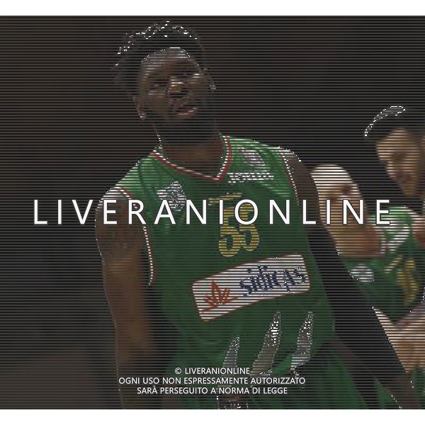 Poste Mobile Final Eight 17/02/2017 Sidigas Avellino - Banco di Sardegna Sassari nella foto:Thomas Adonis Â©Claudio Zamagni/Agenzia Aldo Liverani Thomas Adonis during Quarter Finals of Poste Mobile Final Eight Italian Basketball Cup 2017 - Sidigas Avellino against Banco di Sardegna Sassari at Rimini Fiera, on February 17, 2017 photo credit by Claudio Zamagni/Aldo Liverani Photo Agency / AGENZIA ALDO LIVERANI SAS
