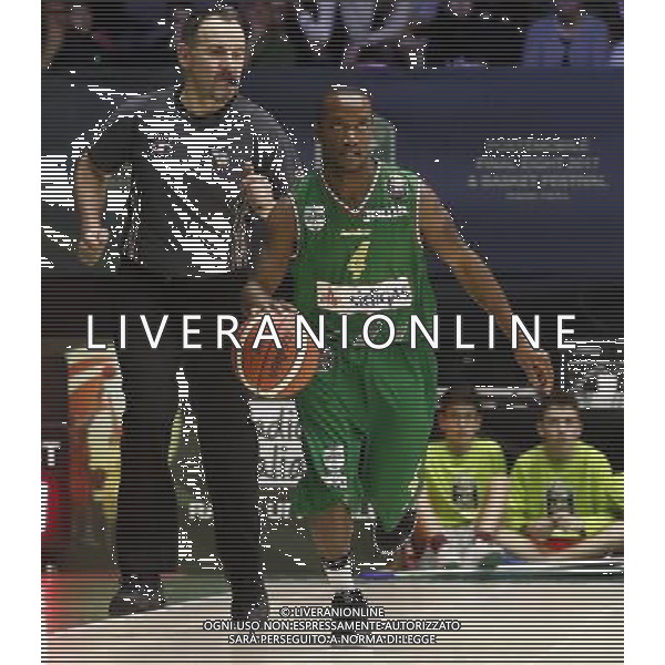 Poste Mobile Final Eight 17/02/2017 Sidigas Avellino - Banco di Sardegna Sassari nella foto: Green Marques Â©Claudio Zamagni/Agenzia Aldo Liverani Green Marques during Quarter Finals of Poste Mobile Final Eight Italian Basketball Cup 2017 - Sidigas Avellino against Banco di Sardegna Sassari at Rimini Fiera, on February 17, 2017 photo credit by Claudio Zamagni/Aldo Liverani Photo Agency / AGENZIA ALDO LIVERANI SAS