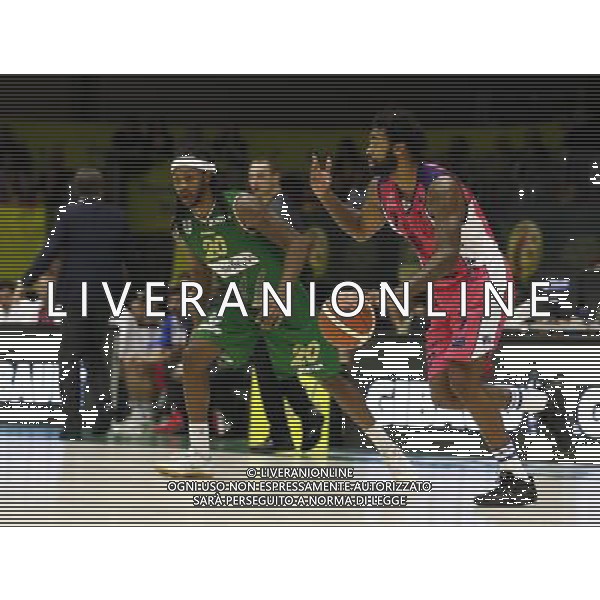 Poste Mobile Final Eight 17/02/2017 Sidigas Avellino - Banco di Sardegna Sassari nella foto: Lacey Trevor Â©Claudio Zamagni/Agenzia Aldo Liverani Lacey Trevor during Quarter Finals of Poste Mobile Final Eight Italian Basketball Cup 2017 - Sidigas Avellino against Banco di Sardegna Sassari at Rimini Fiera, on February 17, 2017 photo credit by Claudio Zamagni/Aldo Liverani Photo Agency / AGENZIA ALDO LIVERANI SAS