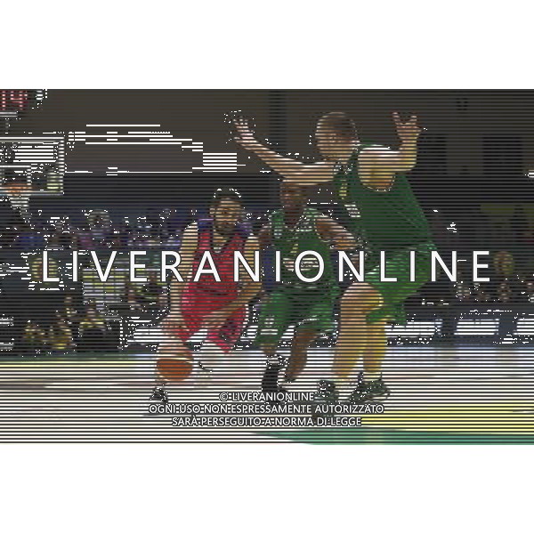 Poste Mobile Final Eight 17/02/2017 Sidigas Avellino - Banco di Sardegna Sassari nella foto: Stipcevic Rok Â©Claudio Zamagni/Agenzia Aldo Liverani Stipcevic Rok during Quarter Finals of Poste Mobile Final Eight Italian Basketball Cup 2017 - Sidigas Avellino against Banco di Sardegna Sassari at Rimini Fiera, on February 17, 2017 photo credit by Claudio Zamagni/Aldo Liverani Photo Agency / AGENZIA ALDO LIVERANI SAS