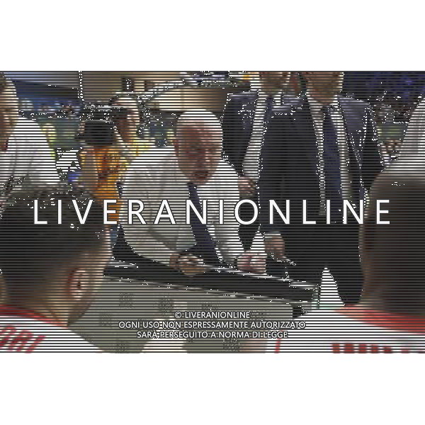 Menetti Massimiliano CoachPoste Mobile Final Eight 18/02/2017 Grissin Bon Reggio Emilia - EA7 Emporio Armani Milano nella foto: ©Claudio Zamagni/Agenzia Aldo Liverani Menetti Massimiliano Coach during Poste Mobile Final Eight Italian Basketball Cup 2017 - Grissin Bon Reggio Emilia against EA7 Emporio Armani Milano at Rimini Fiera, on February 18, 2017 photo credit by Claudio Zamagni/Aldo Liverani Photo Agency