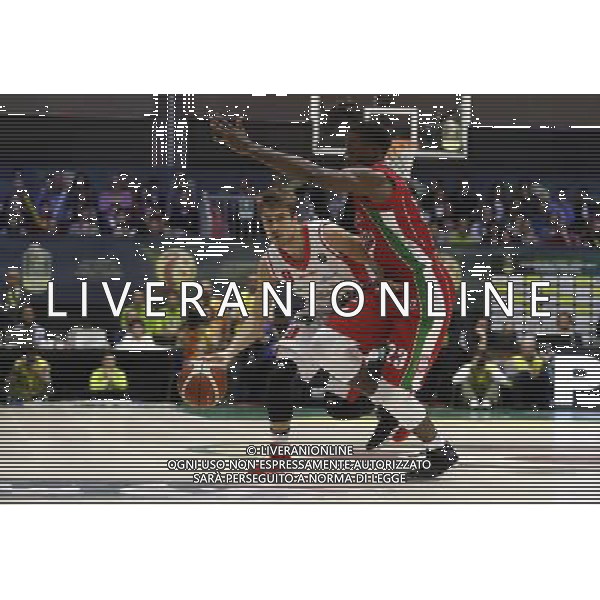 Poste Mobile Final Eight 18/02/2017 Grissin Bon Reggio Emilia - EA7 Emporio Armani Milano nella foto: De Nicolao Andrea ©Claudio Zamagni/Agenzia Aldo Liverani De Nicolao Andrea during Poste Mobile Final Eight Italian Basketball Cup 2017 - Grissin Bon Reggio Emilia against EA7 Emporio Armani Milano at Rimini Fiera, on February 18, 2017 photo credit by Claudio Zamagni/Aldo Liverani Photo Agency