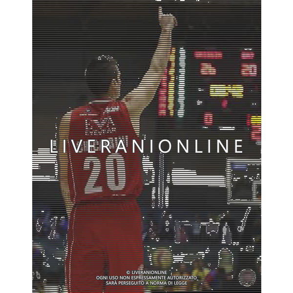 Poste Mobile Final Eight 18/02/2017 Grissin Bon Reggio Emilia - EA7 Emporio Armani Milano nella foto: Cinciarini Andrea ©Claudio Zamagni/Agenzia Aldo Liverani Cinciarini Andrea during Poste Mobile Final Eight Italian Basketball Cup 2017 - Grissin Bon Reggio Emilia against EA7 Emporio Armani Milano at Rimini Fiera, on February 18, 2017 photo credit by Claudio Zamagni/Aldo Liverani Photo Agency