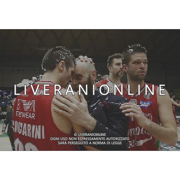 Poste Mobile Final Eight 18/02/2017 Grissin Bon Reggio Emilia - EA7 Emporio Armani Milano nella foto: esultanza finale emporio armani Milano ©Claudio Zamagni/Agenzia Aldo Liverani final exultation during Poste Mobile Final Eight Italian Basketball Cup 2017 - Grissin Bon Reggio Emilia against EA7 Emporio Armani Milano at Rimini Fiera, on February 18, 2017 photo credit by Claudio Zamagni/Aldo Liverani Photo Agency