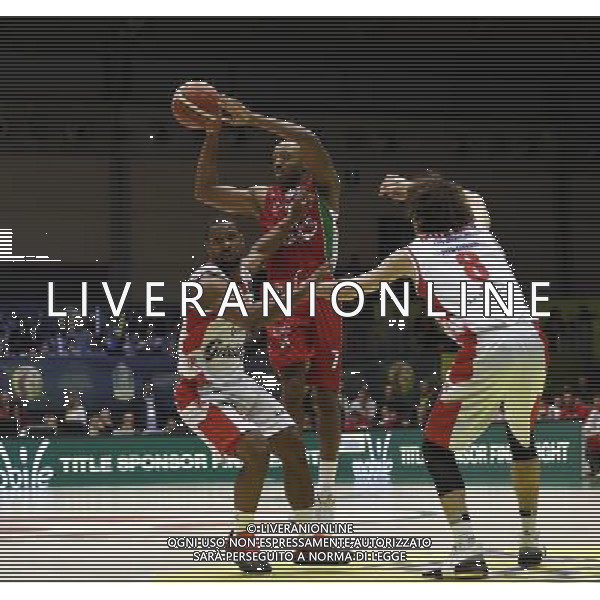 Poste Mobile Final Eight 18/02/2017 Grissin Bon Reggio Emilia - EA7 Emporio Armani Milano nella foto: Hickman Richard ©Claudio Zamagni/Agenzia Aldo Liverani Hickman Richard during Poste Mobile Final Eight Italian Basketball Cup 2017 - Grissin Bon Reggio Emilia against EA7 Emporio Armani Milano at Rimini Fiera, on February 18, 2017 photo credit by Claudio Zamagni/Aldo Liverani Photo Agency