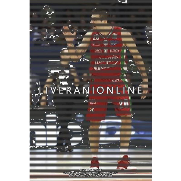 Poste Mobile Final Eight 18/02/2017 Grissin Bon Reggio Emilia - EA7 Emporio Armani Milano nella foto: Cinciarini Andrea ©Claudio Zamagni/Agenzia Aldo Liverani Cinciarini Andrea during Poste Mobile Final Eight Italian Basketball Cup 2017 - Grissin Bon Reggio Emilia against EA7 Emporio Armani Milano at Rimini Fiera, on February 18, 2017 photo credit by Claudio Zamagni/Aldo Liverani Photo Agency