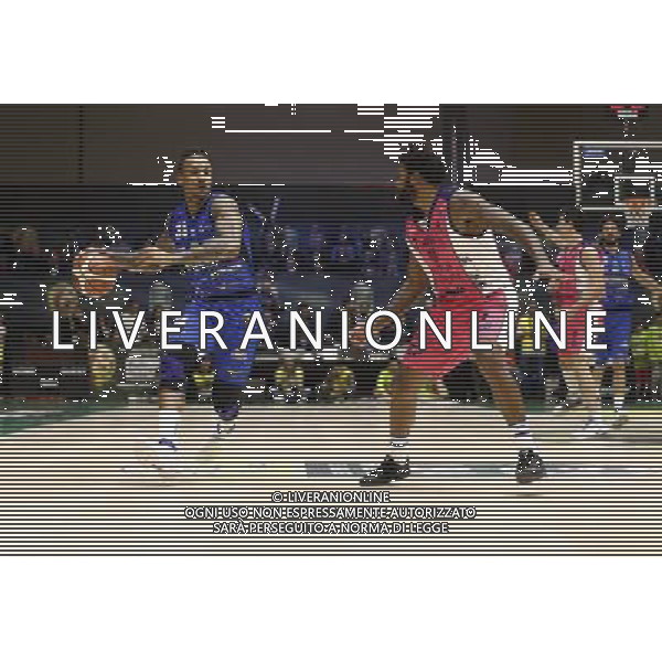 Poste Mobile Final Eight 18/02/2017 Banco di Sardegna Sassari - Germani Basket Brescia nella foto: Moss David Lacey Trevor Â©Claudio Zamagni/Agenzia Aldo Liverani Moss David Lacey Trevor during Poste Mobile Final Eight Italian Basketball Cup 2017 - Banco di Sardegna Sassari against Germani Basket Brescia at Rimini Fiera, on February 18, 2017 photo credit by Claudio Zamagni/Aldo Liverani Photo Agency / AGENZIA ALDO LIVERANI SAS