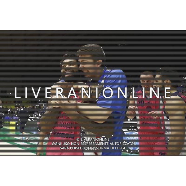Poste Mobile Final Eight 18/02/2017 Banco di Sardegna Sassari - Germani Basket Brescia nella foto: Lacey Trevor Â©Claudio Zamagni/Agenzia Aldo Liverani Lacey Trevor during Poste Mobile Final Eight Italian Basketball Cup 2017 - Banco di Sardegna Sassari against Germani Basket Brescia at Rimini Fiera, on February 18, 2017 photo credit by Claudio Zamagni/Aldo Liverani Photo Agency