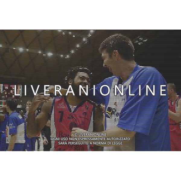 Poste Mobile Final Eight 18/02/2017 Banco di Sardegna Sassari - Germani Basket Brescia nella foto: Lacey Trevor Â©Claudio Zamagni/Agenzia Aldo Liverani Lacey Trevor during Poste Mobile Final Eight Italian Basketball Cup 2017 - Banco di Sardegna Sassari against Germani Basket Brescia at Rimini Fiera, on February 18, 2017 photo credit by Claudio Zamagni/Aldo Liverani Photo Agency