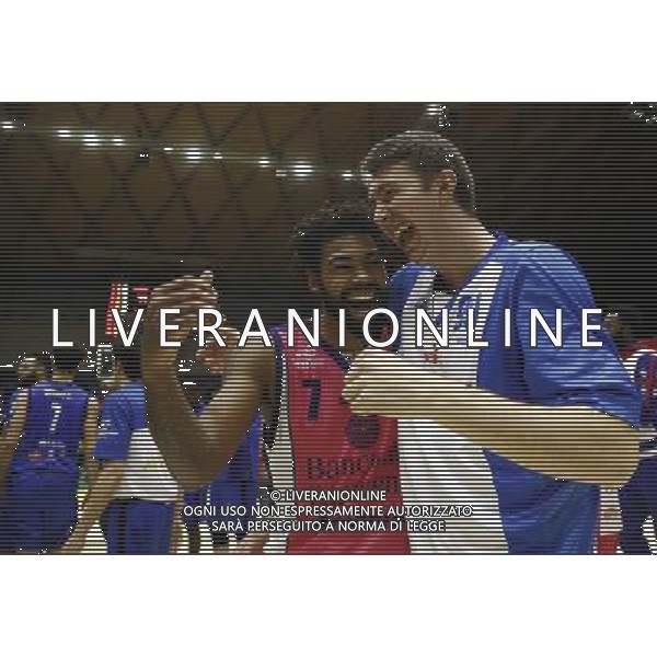 Poste Mobile Final Eight 18/02/2017 Banco di Sardegna Sassari - Germani Basket Brescia nella foto: Lacey Trevor Â©Claudio Zamagni/Agenzia Aldo Liverani Lacey Trevor during Poste Mobile Final Eight Italian Basketball Cup 2017 - Banco di Sardegna Sassari against Germani Basket Brescia at Rimini Fiera, on February 18, 2017 photo credit by Claudio Zamagni/Aldo Liverani Photo Agency