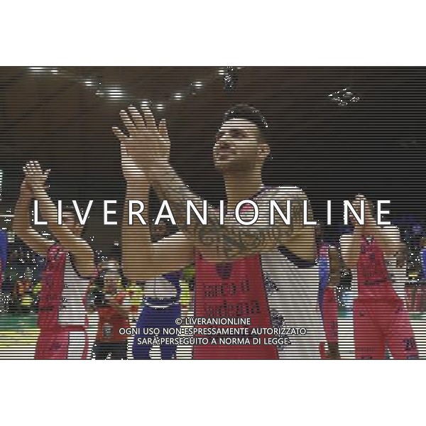 Poste Mobile Final Eight 18/02/2017 Banco di Sardegna Sassari - Germani Basket Brescia nella foto: Esultanza finale Sassari Â©Claudio Zamagni/Agenzia Aldo Liverani during Poste Mobile Final Eight Italian Basketball Cup 2017 - Banco di Sardegna Sassari against Germani Basket Brescia at Rimini Fiera, on February 18, 2017 photo credit by Claudio Zamagni/Aldo Liverani Photo Agency