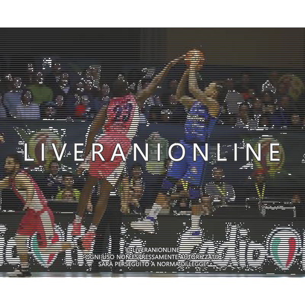 Poste Mobile Final Eight 18/02/2017 Banco di Sardegna Sassari - Germani Basket Brescia nella foto: Moss David Â©Claudio Zamagni/Agenzia Aldo Liverani Moss David during Poste Mobile Final Eight Italian Basketball Cup 2017 - Banco di Sardegna Sassari against Germani Basket Brescia at Rimini Fiera, on February 18, 2017 photo credit by Claudio Zamagni/Aldo Liverani Photo Agency
