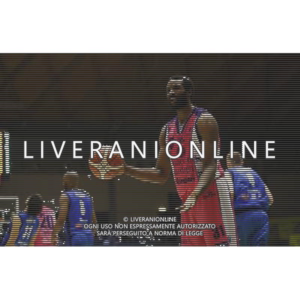 Poste Mobile Final Eight 18/02/2017 Banco di Sardegna Sassari - Germani Basket Brescia nella foto: Lawal Gani Â©Claudio Zamagni/Agenzia Aldo Liverani Lawal Gani during Poste Mobile Final Eight Italian Basketball Cup 2017 - Banco di Sardegna Sassari against Germani Basket Brescia at Rimini Fiera, on February 18, 2017 photo credit by Claudio Zamagni/Aldo Liverani Photo Agency
