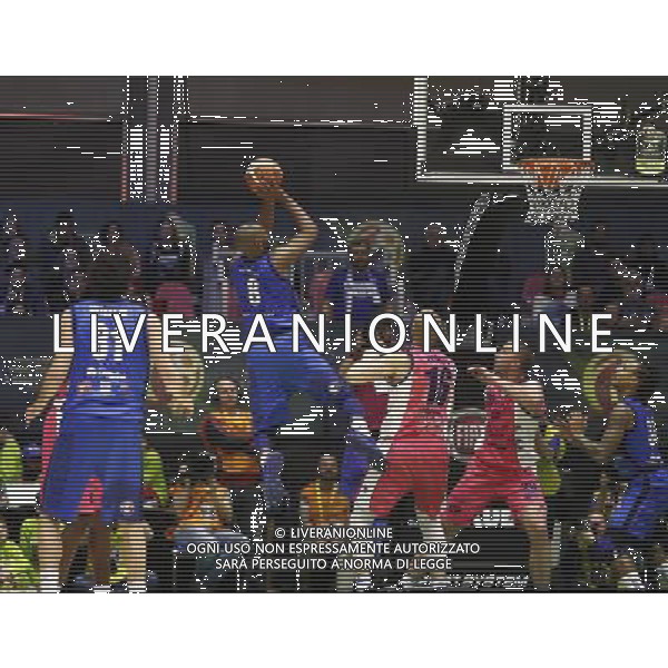 Poste Mobile Final Eight 18/02/2017 Banco di Sardegna Sassari - Germani Basket Brescia nella foto: Landry Marcus Â©Claudio Zamagni/Agenzia Aldo Liverani Landry Marcus during Poste Mobile Final Eight Italian Basketball Cup 2017 - Banco di Sardegna Sassari against Germani Basket Brescia at Rimini Fiera, on February 18, 2017 photo credit by Claudio Zamagni/Aldo Liverani Photo Agency