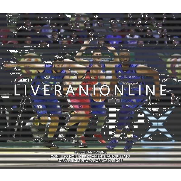 Poste Mobile Final Eight 18/02/2017 Banco di Sardegna Sassari - Germani Basket Brescia nella foto: Landry Marcus Burns Christian Â©Claudio Zamagni/Agenzia Aldo Liverani Landry Marcus Burns Christian during Poste Mobile Final Eight Italian Basketball Cup 2017 - Banco di Sardegna Sassari against Germani Basket Brescia at Rimini Fiera, on February 18, 2017 photo credit by Claudio Zamagni/Aldo Liverani Photo Agency / AGENZIA ALDO LIVERANI SAS