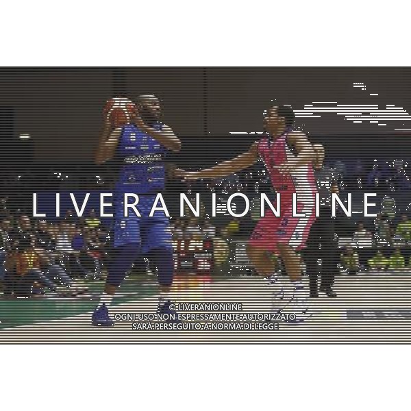 Poste Mobile Final Eight 18/02/2017 Banco di Sardegna Sassari - Germani Basket Brescia nella foto: Landry Marcus Â©Claudio Zamagni/Agenzia Aldo Liverani Landry Marcus during Poste Mobile Final Eight Italian Basketball Cup 2017 - Banco di Sardegna Sassari against Germani Basket Brescia at Rimini Fiera, on February 18, 2017 photo credit by Claudio Zamagni/Aldo Liverani Photo Agency / AGENZIA ALDO LIVERANI SAS