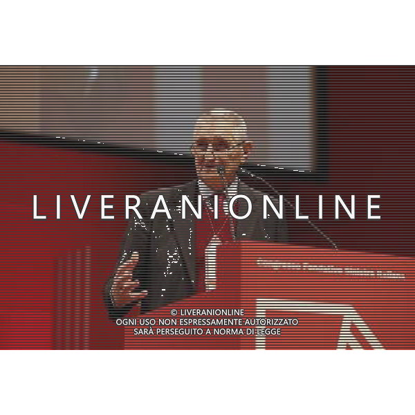 Rimini - 19/02/2017 Congresso Nazionale Fondativo di Sinistra Italiana nella foto: ANTONIO PIZZINATO CGIL Â©Claudio Zamagni/Agenzia Aldo Liverani 