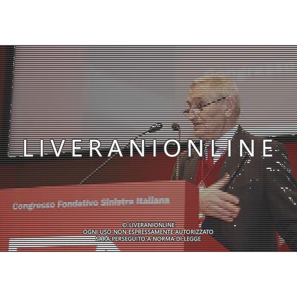 Rimini - 19/02/2017 Congresso Nazionale Fondativo di Sinistra Italiana nella foto: ANTONIO PIZZINATO CGIL Â©Claudio Zamagni/Agenzia Aldo Liverani 