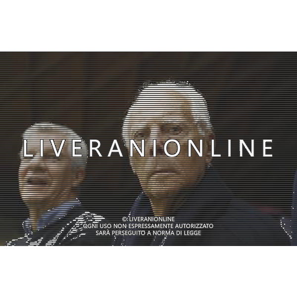 Poste Mobile Final Eight 19/02/2017 EA7 Emporio Armani Milano - Banco di Sardegna Sassari nella foto: GIORGIO ARMANI ©Claudio Zamagni/Agenzia Aldo Liverani GIORGIO ARMANI during Poste Mobile Final Eight Italian Basketball Cup 2017 - EA7 Emporio Armani Milano against Banco di Sardegna Sassari at Rimini Fiera, on February 19, 2017 photo credit by Claudio Zamagni/Aldo Liverani Photo Agency