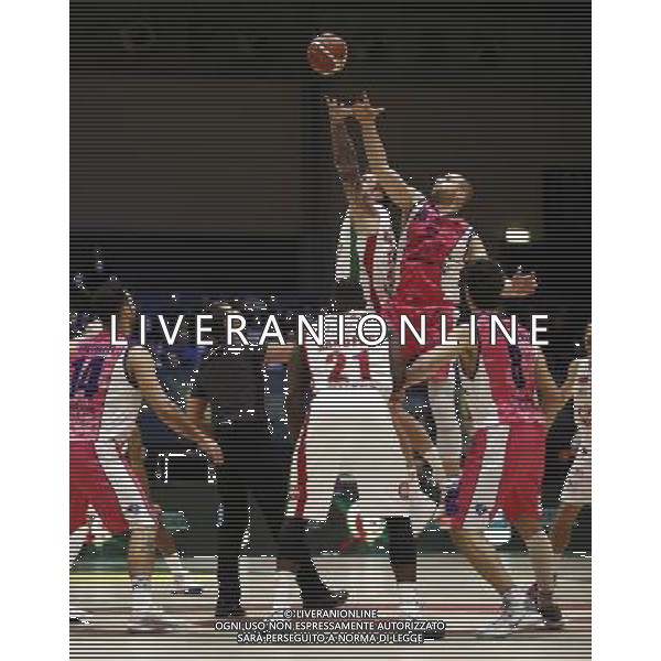 Poste Mobile Final Eight 19/02/2017 EA7 Emporio Armani Milano - Banco di Sardegna Sassari nella foto: Lydeka Tautvydas ©Claudio Zamagni/Agenzia Aldo Liverani Lydeka Tautvydas during Poste Mobile Final Eight Italian Basketball Cup 2017 - EA7 Emporio Armani Milano against Banco di Sardegna Sassari at Rimini Fiera, on February 19, 2017 photo credit by Claudio Zamagni/Aldo Liverani Photo Agency