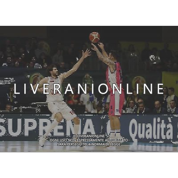 Poste Mobile Final Eight 19/02/2017 EA7 Emporio Armani Milano - Banco di Sardegna Sassari nella foto: Sacchetti Brian ©Claudio Zamagni/Agenzia Aldo Liverani Sacchetti Brian during Poste Mobile Final Eight Italian Basketball Cup 2017 - EA7 Emporio Armani Milano against Banco di Sardegna Sassari at Rimini Fiera, on February 19, 2017 photo credit by Claudio Zamagni/Aldo Liverani Photo Agency