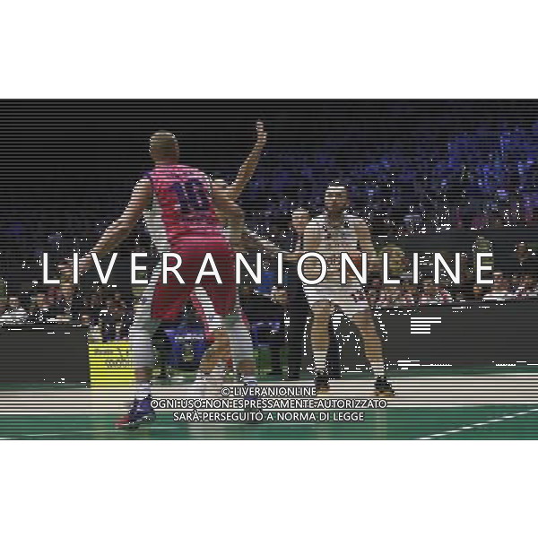 Poste Mobile Final Eight 19/02/2017 EA7 Emporio Armani Milano - Banco di Sardegna Sassari nella foto: Macvan Milan ©Claudio Zamagni/Agenzia Aldo Liverani Macvan Milan during Poste Mobile Final Eight Italian Basketball Cup 2017 - EA7 Emporio Armani Milano against Banco di Sardegna Sassari at Rimini Fiera, on February 19, 2017 photo credit by Claudio Zamagni/Aldo Liverani Photo Agency