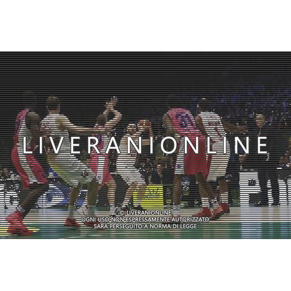 Poste Mobile Final Eight 19/02/2017 EA7 Emporio Armani Milano - Banco di Sardegna Sassari nella foto: Macvan Milan ©Claudio Zamagni/Agenzia Aldo Liverani Macvan Milan during Poste Mobile Final Eight Italian Basketball Cup 2017 - EA7 Emporio Armani Milano against Banco di Sardegna Sassari at Rimini Fiera, on February 19, 2017 photo credit by Claudio Zamagni/Aldo Liverani Photo Agency