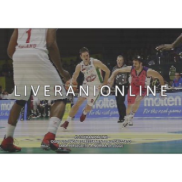 Poste Mobile Final Eight 19/02/2017 EA7 Emporio Armani Milano - Banco di Sardegna Sassari nella foto: Kalnietis Mantas ©Claudio Zamagni/Agenzia Aldo Liverani Kalnietis Mantas during Poste Mobile Final Eight Italian Basketball Cup 2017 - EA7 Emporio Armani Milano against Banco di Sardegna Sassari at Rimini Fiera, on February 19, 2017 photo credit by Claudio Zamagni/Aldo Liverani Photo Agency