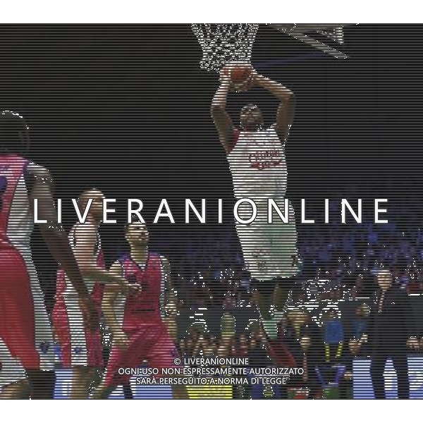 Poste Mobile Final Eight 19/02/2017 EA7 Emporio Armani Milano - Banco di Sardegna Sassari nella foto: McLean Jamel ©Claudio Zamagni/Agenzia Aldo Liverani McLean Jamel during Poste Mobile Final Eight Italian Basketball Cup 2017 - EA7 Emporio Armani Milano against Banco di Sardegna Sassari at Rimini Fiera, on February 19, 2017 photo credit by Claudio Zamagni/Aldo Liverani Photo Agency