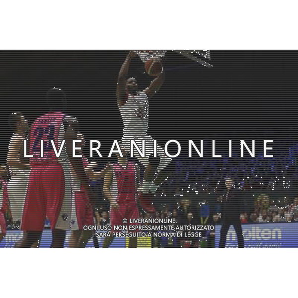 Poste Mobile Final Eight 19/02/2017 EA7 Emporio Armani Milano - Banco di Sardegna Sassari nella foto: McLean Jamel ©Claudio Zamagni/Agenzia Aldo Liverani McLean Jamel during Poste Mobile Final Eight Italian Basketball Cup 2017 - EA7 Emporio Armani Milano against Banco di Sardegna Sassari at Rimini Fiera, on February 19, 2017 photo credit by Claudio Zamagni/Aldo Liverani Photo Agency