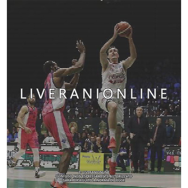 Poste Mobile Final Eight 19/02/2017 EA7 Emporio Armani Milano - Banco di Sardegna Sassari nella foto: Dragic Zoran ©Claudio Zamagni/Agenzia Aldo Liverani Dragic Zoran during Poste Mobile Final Eight Italian Basketball Cup 2017 - EA7 Emporio Armani Milano against Banco di Sardegna Sassari at Rimini Fiera, on February 19, 2017 photo credit by Claudio Zamagni/Aldo Liverani Photo Agency
