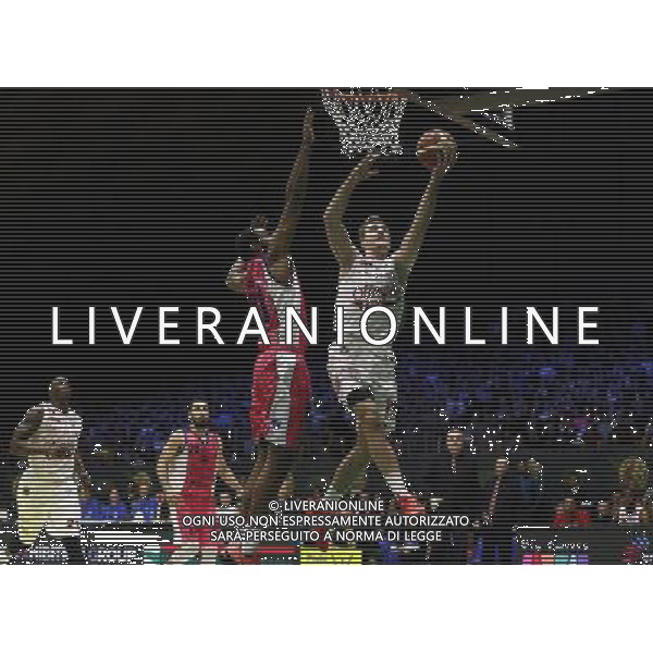 Poste Mobile Final Eight 19/02/2017 EA7 Emporio Armani Milano - Banco di Sardegna Sassari nella foto: Dragic Zoran ©Claudio Zamagni/Agenzia Aldo Liverani Dragic Zoran during Poste Mobile Final Eight Italian Basketball Cup 2017 - EA7 Emporio Armani Milano against Banco di Sardegna Sassari at Rimini Fiera, on February 19, 2017 photo credit by Claudio Zamagni/Aldo Liverani Photo Agency