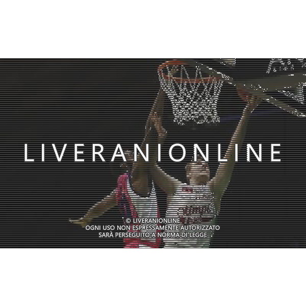 Poste Mobile Final Eight 19/02/2017 EA7 Emporio Armani Milano - Banco di Sardegna Sassari nella foto: Dragic Zoran ©Claudio Zamagni/Agenzia Aldo Liverani Dragic Zoran during Poste Mobile Final Eight Italian Basketball Cup 2017 - EA7 Emporio Armani Milano against Banco di Sardegna Sassari at Rimini Fiera, on February 19, 2017 photo credit by Claudio Zamagni/Aldo Liverani Photo Agency